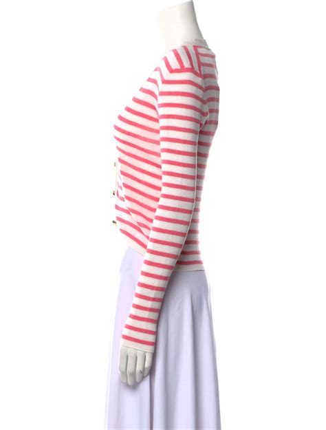 christian Dior striped v neck